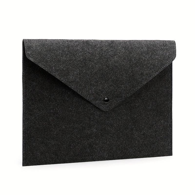 Minimalist Portable Zipper Laptop Clutch Bag Lightweight Storage Felt Bag