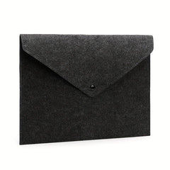 Minimalist Portable Zipper Laptop Clutch Bag Lightweight Storage Felt Bag