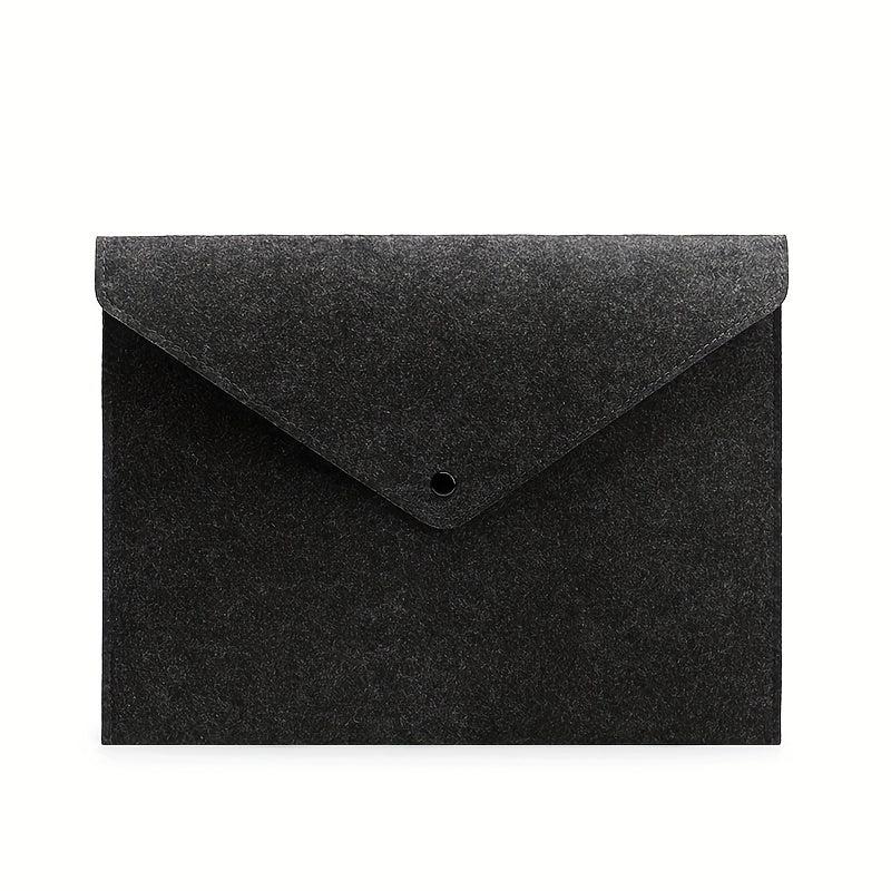 Minimalist Portable Zipper Laptop Clutch Bag Lightweight Storage Felt Bag