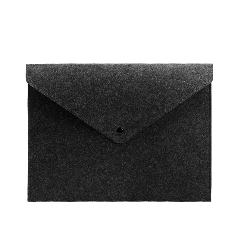 Minimalist Portable Zipper Laptop Clutch Bag Lightweight Storage Felt Bag