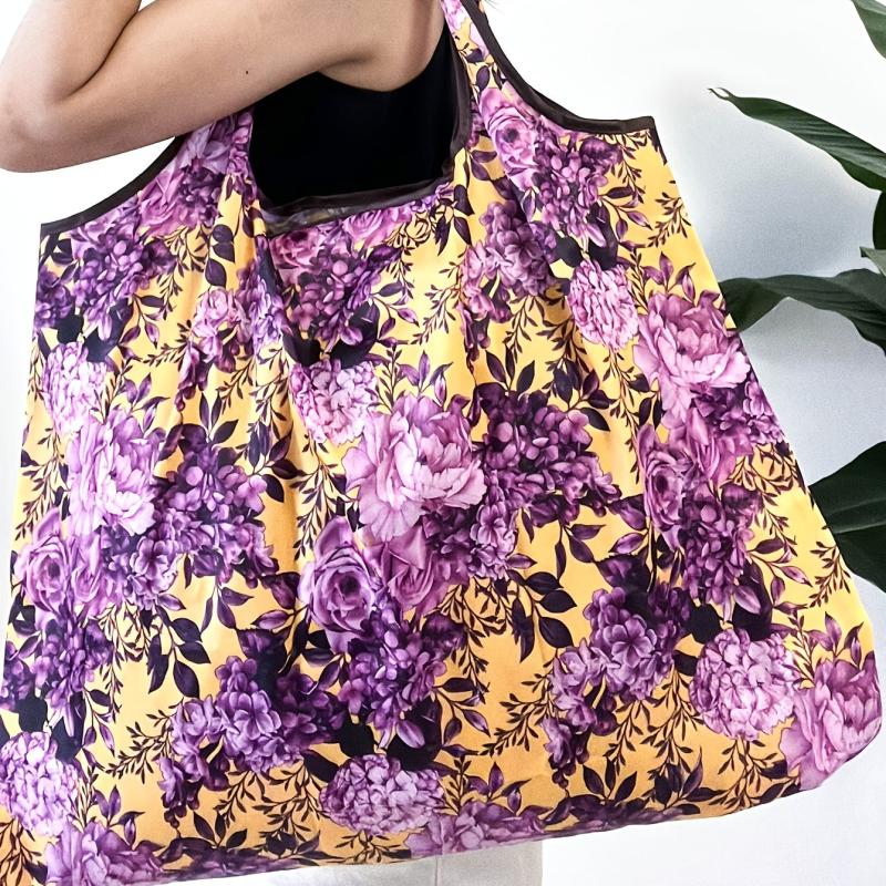 Floral Pattern Shopper Bag Lightweight Foldable Bag