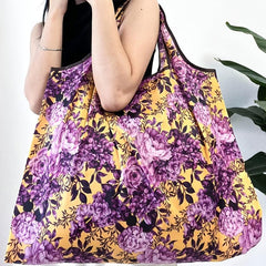Floral Pattern Shopper Bag Lightweight Foldable Bag