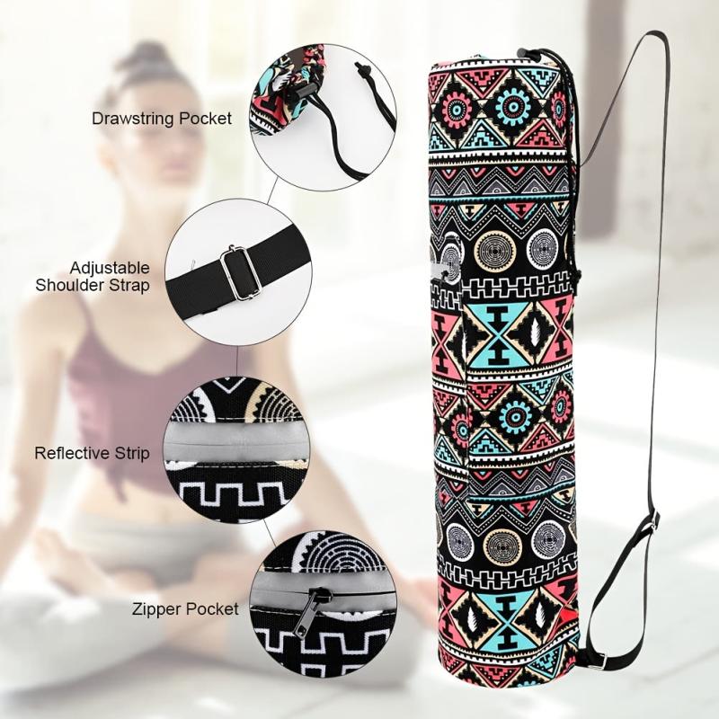 Vintage Pattern Drawstring Bag Portable Sports Bag Lightweight
