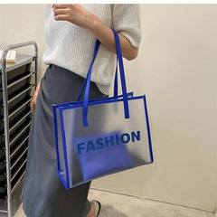 Clear PVC Tote Bag Stylish Shoulder Bag