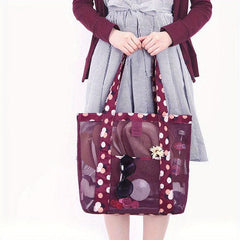 Beach Mesh Bag Large Capacity Travel Storage Bag