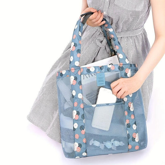 Beach Mesh Bag Large Capacity Travel Storage Bag