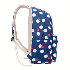 3PCS Large Capacity Preppy Backpack School Laptop BookBag Girls