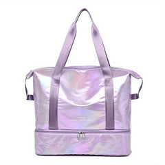 Laser Sports Gym Bag Large Capacity Weekender Travel Bag