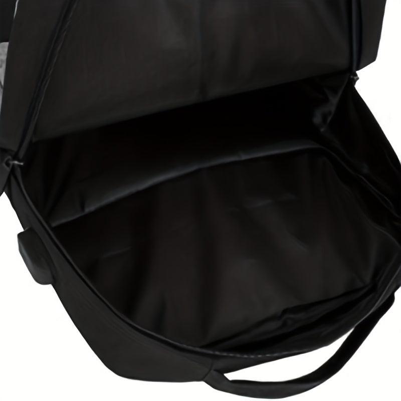3 Pcs Colorblock Bag Sets Backpack & Crossbody Bag & Clutch Pouch School Bags