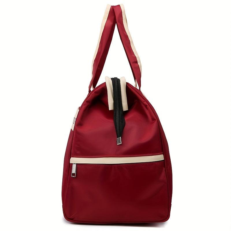 Large Storage Bag Zipper Portable Luggage Handbag Versatile Duffle Bag