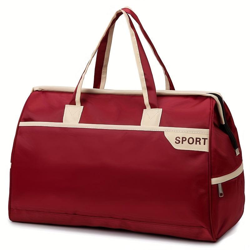 Large Storage Bag Zipper Portable Luggage Handbag Versatile Duffle Bag