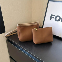 Mini Crossbody Bag Set PU Leather Versatile Shoulder Bag