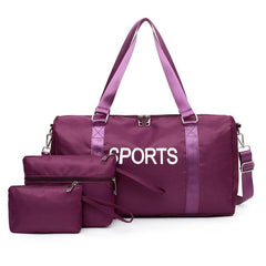 Sports Duffle Bag Set Carry On Travel Handbag Waterproof Crossbody Bag