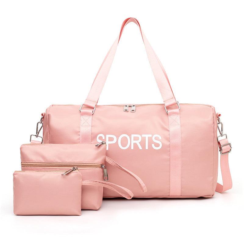 Sports Duffle Bag Set Carry On Travel Handbag Waterproof Crossbody Bag