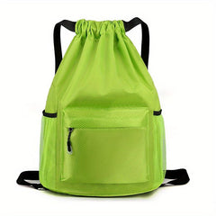 Minimalist Drawstring Gym Bag Large Solid Sports Backpack Travel Beach Bag