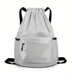 Minimalist Drawstring Gym Bag Large Solid Sports Backpack Travel Beach Bag