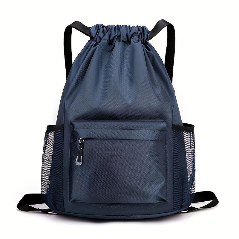 Minimalist Drawstring Gym Bag Large Solid Sports Backpack Travel Beach Bag