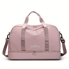 Travel Duffle Bag Set Wet Dry Separation Shoulder Weekend Luggage Cosmetic Bag