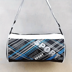 Portable Foldable Cylinder Bag Contrast Outdoor Travel Sports Handbag