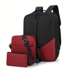 3PCS Large Capacity Backpack Set for Travel School Business