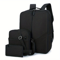 3PCS Large Capacity Backpack Set for Travel School Business