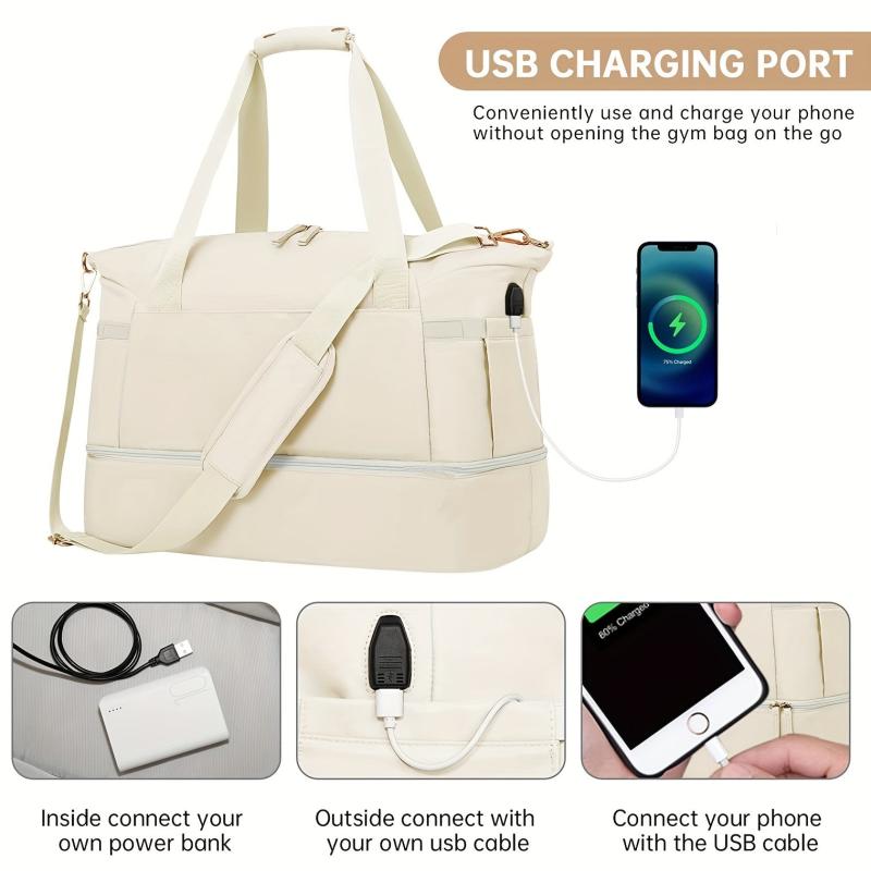 Large Capacity Travel Duffel Bag Portable Handbag