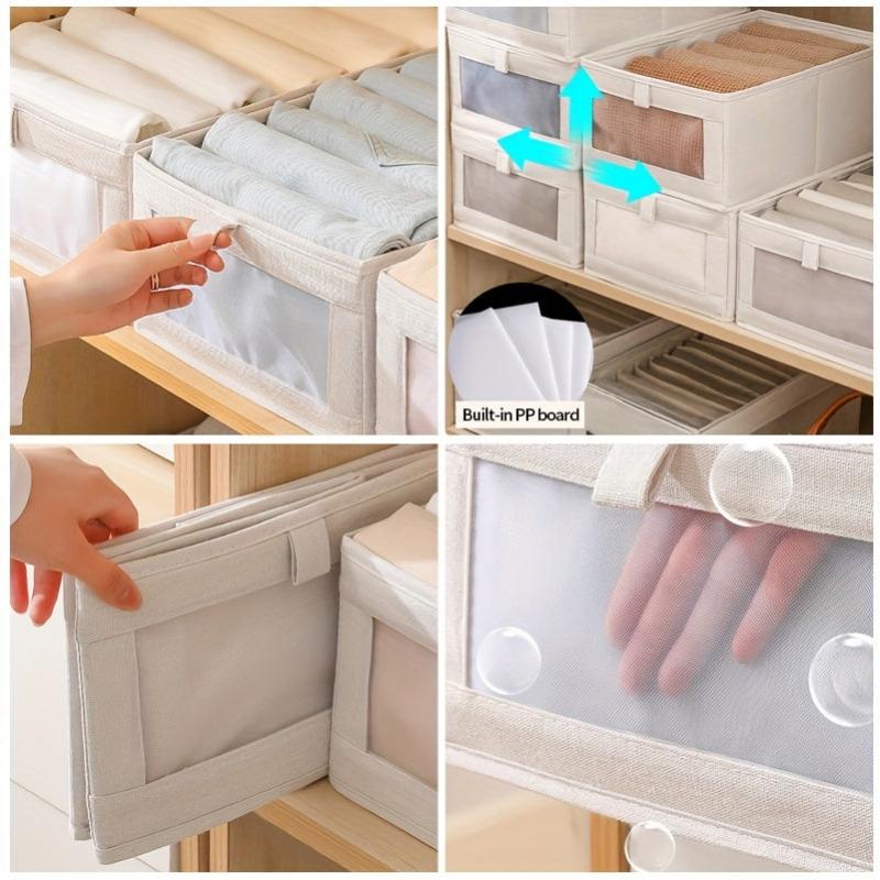 Large Capacity Clothes Storage Box Foldable Wardrobe Organizer