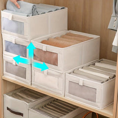 Large Capacity Clothes Storage Box Foldable Wardrobe Organizer