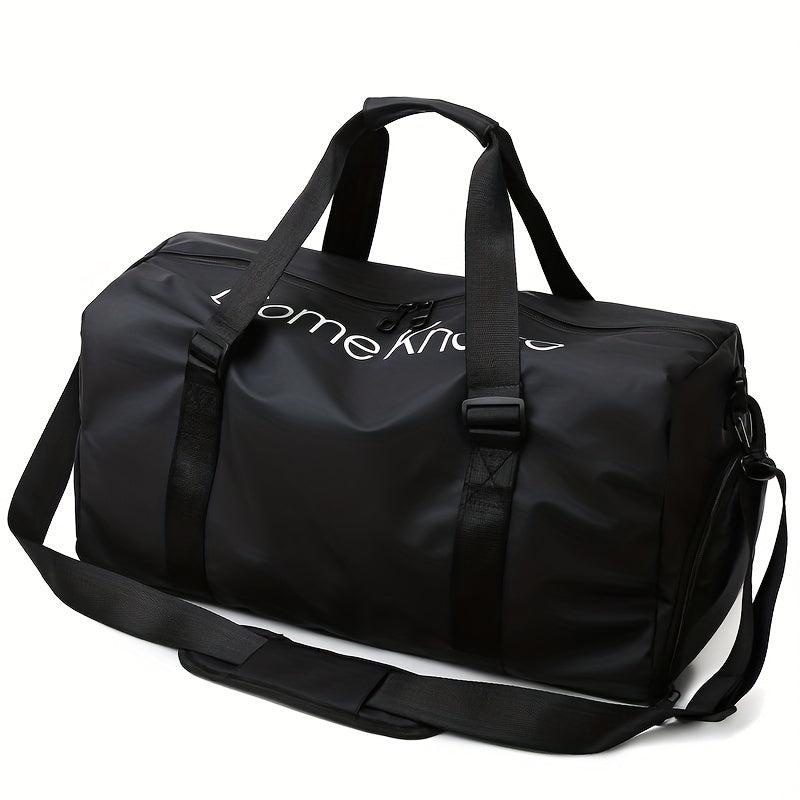 Sports Zipper Shoulder Bag Large Capacity Duffle Bag Versatile Luggage