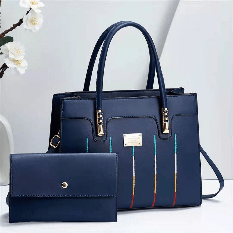 Embroidery Shoulder Bag Set Tote Crossbody Purses Clutch Bag