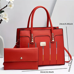 Embroidery Shoulder Bag Set Tote Crossbody Purses Clutch Bag