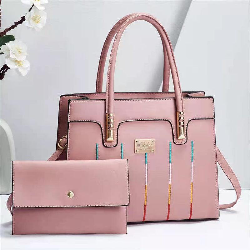 Embroidery Shoulder Bag Set Tote Crossbody Purses Clutch Bag