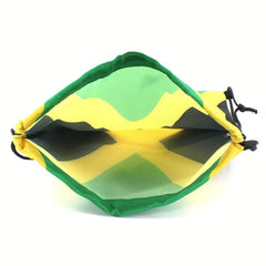 Colorblock Pattern Storage Backpack Drawstring Rucksack