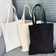 Large Capacity Canvas Tote Bag Reusable Grocery Shopping Bag Durable Handbag