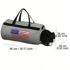 Large Capacity Gym Duffle Bag Canvas Lightweight Luggage With Shoe Compartment