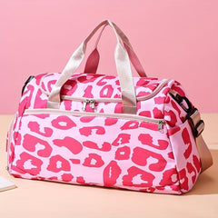 Pattern Sports Shoulder Bag Fitness Handbag Zipper Luggage Bag
