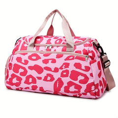 Pattern Sports Shoulder Bag Fitness Handbag Zipper Luggage Bag