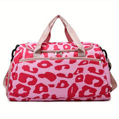 Pattern Sports Shoulder Bag Fitness Handbag Zipper Luggage Bag