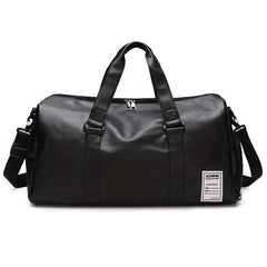Large Capacity Travel Duffle Bag Faux Leather Sports Gym Bag Weekend Handbags