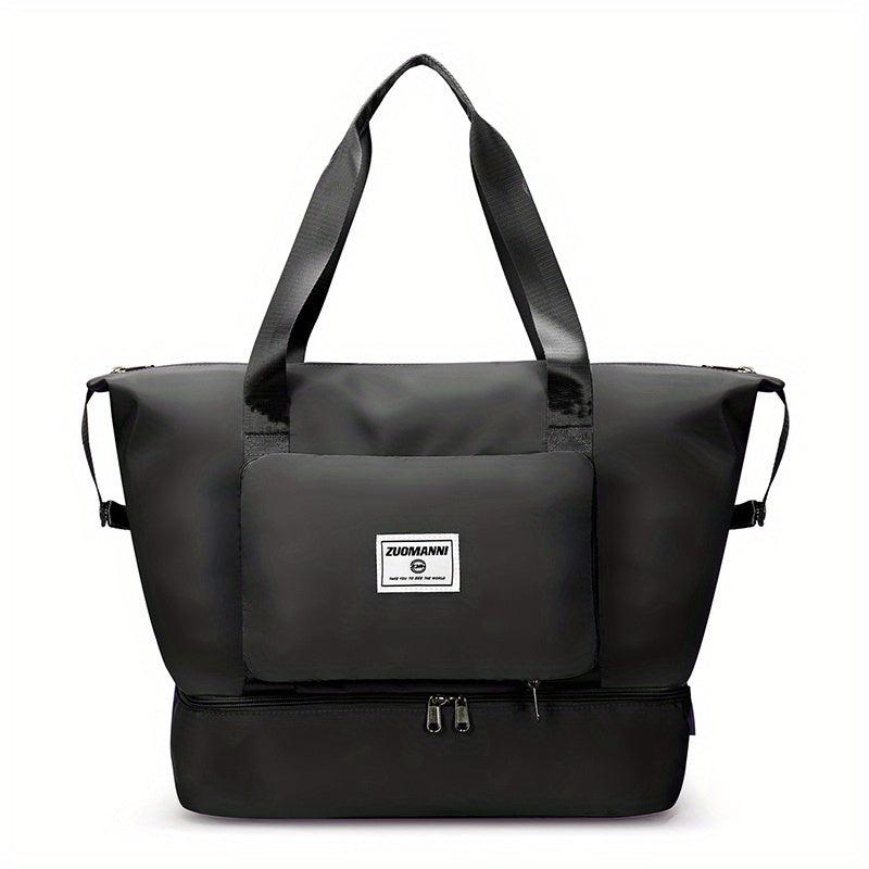 Large Capacity Duffle Bag Zipper Sports Overnight Bag