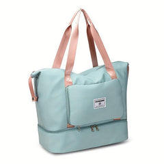 Large Capacity Duffle Bag Zipper Sports Overnight Bag