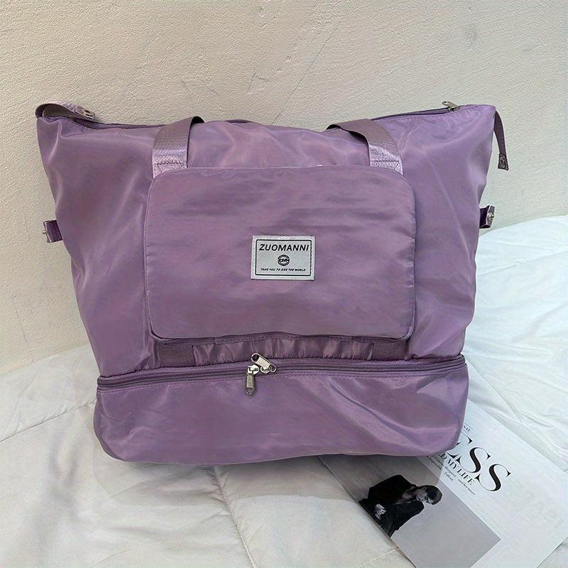 Large Capacity Duffle Bag Zipper Sports Overnight Bag