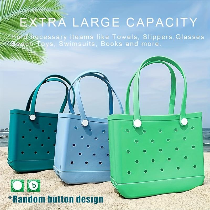 Large Capacity Beach Bag Basket Handheld Fitness Bag