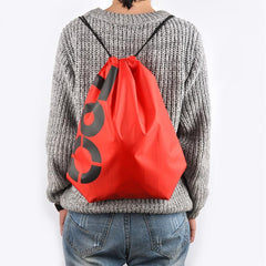 Large Capacity Drawstring Nylon Backpack for Sports Yoga Gym