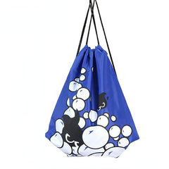 Large Capacity Drawstring Canvas Backpack