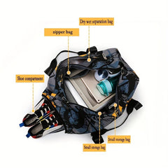 Large Capacity Duffle Bag Sports Gym Carry On Weekender Travel Accessories