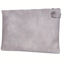 Large Capacity Wristlet Clutch Bag Elegant Zipper Dinner Evening Bag