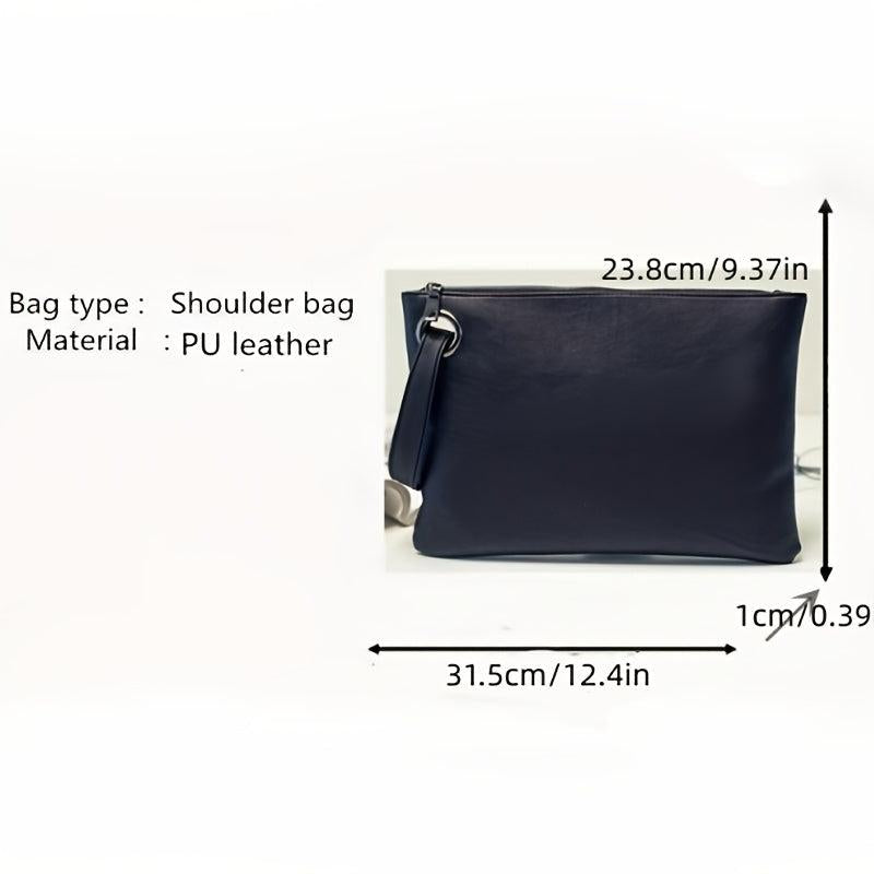 Large Capacity Wristlet Clutch Bag Elegant Zipper Dinner Evening Bag