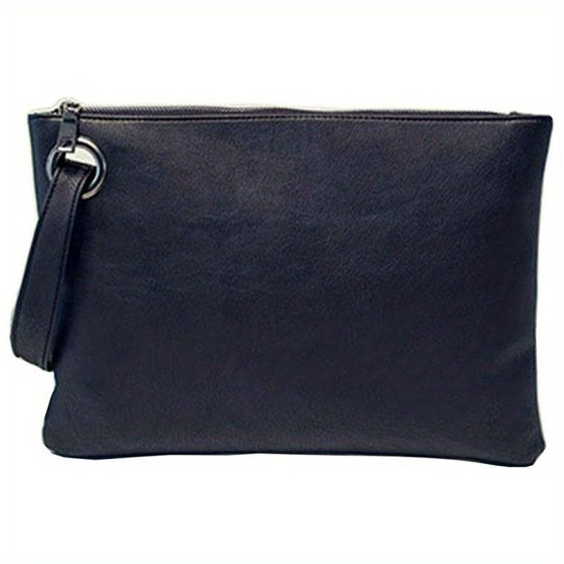 Large Capacity Wristlet Clutch Bag Elegant Zipper Dinner Evening Bag