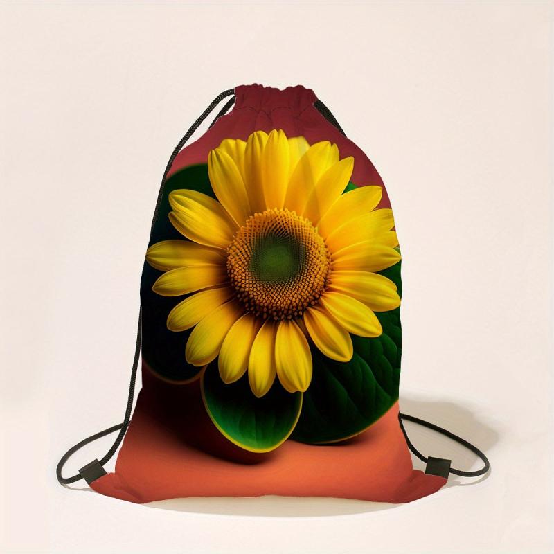 Sunflower Drawstring Sackpack Lightweight Backpack